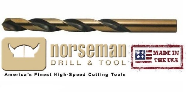1/2&Prime; Drill Bit USA Super Premium High Speed Steel Norseman/Viking 05860