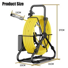 30m Sewer Pipe Inspection Camera Drain Sewer Industrial Camera 4.3&Prime; 16GB Monitor