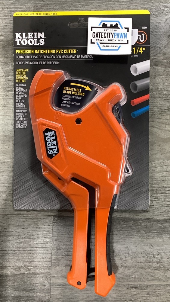 Klein Tools 50044 Precision Ratcheting PVC Cutter 1-1/4-in