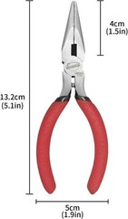 5 Inch Needle Nose Pliers 10 Pack for Jewelry Making, Crafts, and DIY Projects