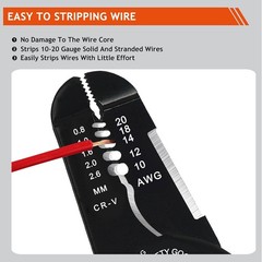 3rd Generation 5-In-1 Wire Stripper Tool for 10-20 AWG Electric Wire, XUDYVCO