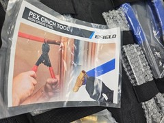 EFIELD PEX Cinch Tool, Pex Fitting, Cutter, Clamps, SS Clamps in Canvas Bag
