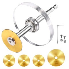 Upgraded 1/4&Prime; Hex Shank PVC Pipe inside Cutter (4 PCS Titanium Coated Saw Blades