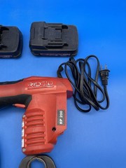 Rigid Cordless Propress Rp 200 With 6 Piece Jaw Kit With Batteries Charger