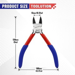 5&Prime; Small Wire Cutter Diagonal Cutting Plier Flush Cutter -10 Pack | Side Cutter