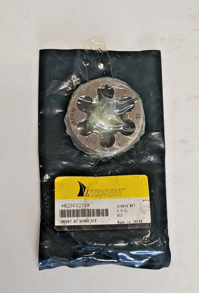 3/4-14 NPT 2&Prime; od HSS Japan Made Pipe Die