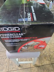 RIDGID PowerClear Drain Cleaning Machine &ndash; Red/Black