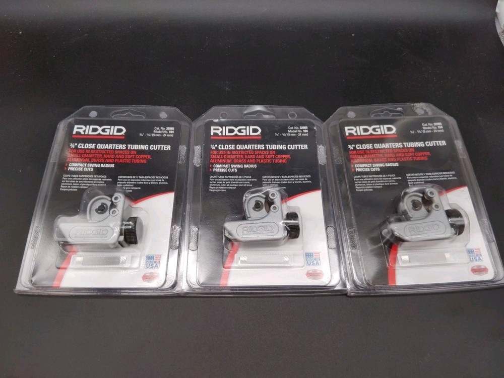 RIDGID 32985 #104 Close Quarters Tubing Cutter 3/16&Prime; to 15/16&Prime; Tube Cutter USA
