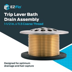 EZ-FLO Trip Lever Chrome Plated Brass Bath Drain Assembly with Drain Washer, &hellip;