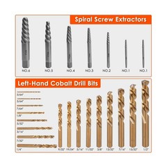 THINKWORK Broken Bolt Extractor Kit, 65-Piece Easy Out Screw Extractor Set, L&hellip;