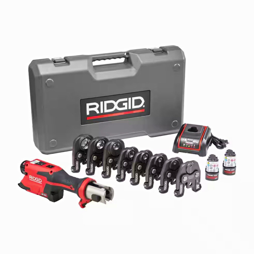 RIDGID RP 251 78238 Compact Press Tool Kit w/ RLS Jaws, Case, Charger, Batteries