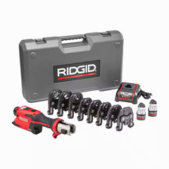 RIDGID RP 251 78238 Compact Press Tool Kit w/ RLS Jaws, Case, Charger, Batteries