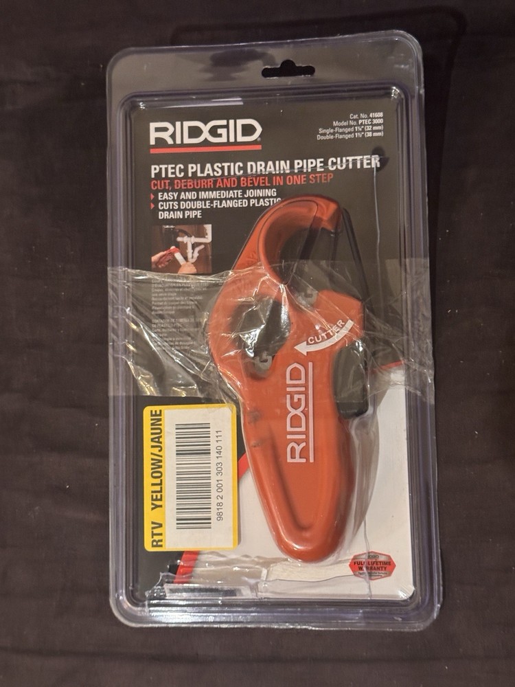 Ridgid 1-1/4 in. AND 1-1/2 in. PTEC 3000 Versatile Thin Wall Tubing Pipe Cutter