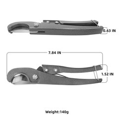 Single Stroke Plastic Pipe And Tubing Cutter 1/8inch To 15/8inch