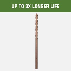 HLOFIZI 1/8 x 6 Inch Cobalt Long Drill Bits (6 Pack), Drilling for in