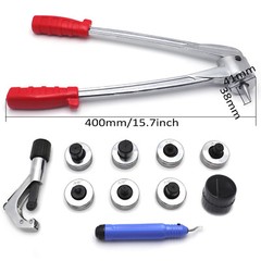 Plumbing Pipe Expander Tool 7 Lever HVAC Copper Heads Tube Swaging Kit