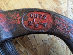 Reed No H 4 2/12&Prime;-4&Prime; Hinged Pipe Cutter Made In USA
