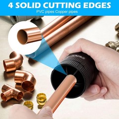 Compact Deburring Tool for Hard Tubes &ndash; 1/4&Prime; to 1-5/8&Prime; Inner/Outer Chamfer