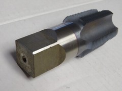 HERTEL PIPE TAP: 1-1/4-11-1/2, NPTF, 5 FLUTES, HIGH SPEED STEEL TiCN FINISH USA