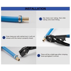 PEX Crimping Tool Kit, PEX Clamp Cinch Tool, Crimper for Stainless Steel Clam&hellip;