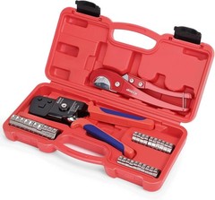 KIT-BJ02 One-Handed PEX Crimping Tool Kit &ndash; 34 Pieces for Efficient Plumbing
