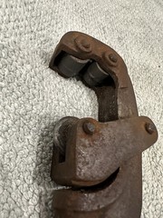 Vintage Reed Mfg Co No. 1 Pipe Cutter Plumbing Tool Erie PA Antique Cast Iron