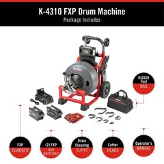RIDGID 73073 Cordless Drain Cleaning Machine,139 lb 817JP3