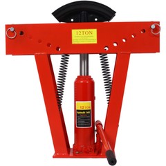 12 Ton Pipe Bender Manual Hydraulic Piping Bending Exhaust Tube Fabric w/6 Dies