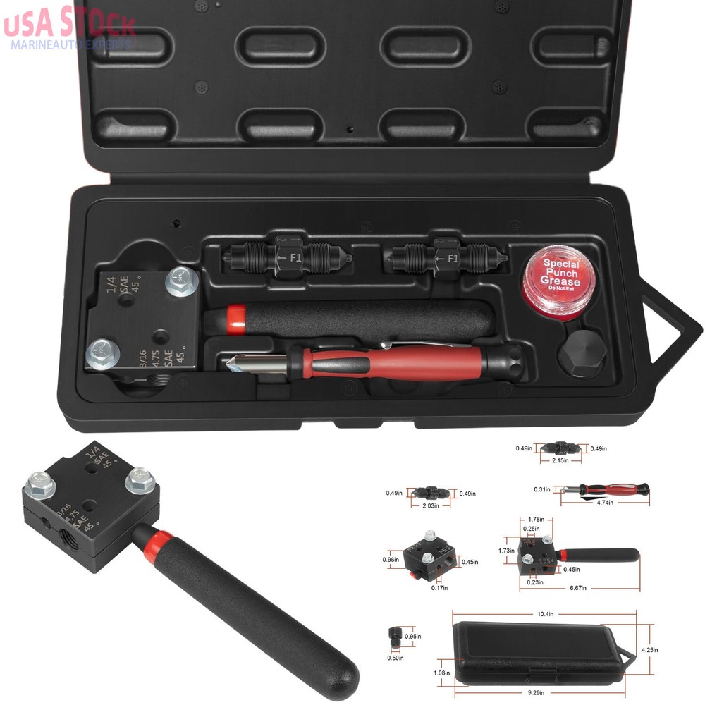 Flaring Tool 33260 for 3/16&Prime; & 1/4&Prime; Tubing, 37 Degree Single/Double Flare