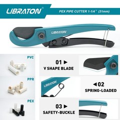 Libraton Pex Cutter 1-1/4&Prime;, Pipe Cutter, PEX Tube Tool,&hellip;