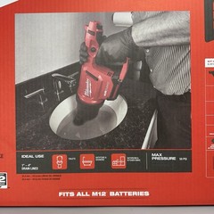 Milwaukee 2572B-21 AIRSNAKE M12 Cordless Drain Cleaning Air Gun Kit with Battery