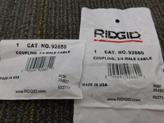 NEW 2-Pack Ridgid 92880 B-6840 3/4&Prime; Drain Cleaning Male Coupling for 3/4&Prime; Cable
