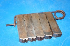Set of 5: NYE 3-inch (3&Prime;) LEFT-HAND &ldquo;L&rdquo; Pipe Threading Die Cutting Inserts