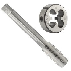 1/2&Prime;-13 UNC HSS Tap And Die Set 1/2 x 13 UNC Machine Thread Tap And Round Thr&hellip;