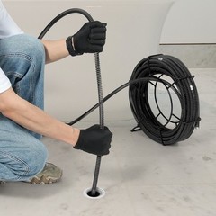 VEVOR Sectional Drain Cleaning Cable 66FTx5/8In & 7 Cutters for 0.8&Prime;-3.9&Prime; Pipes