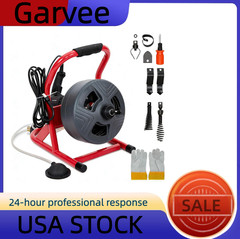 🔥Drain Cleaner Machine 50Ft x 5/16 Inch, Electric Drain Auger with Foot Switch,