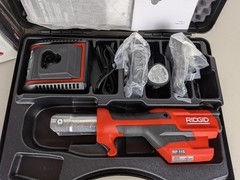 RIDGID RP 115 Mini Press Tool Kit 1/2 in to 3/4 Copper Stainless and 1 Battery