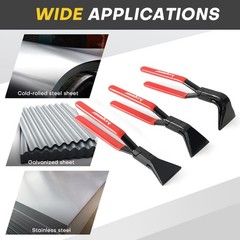 3PCS Sheet Metal Bending Pliers Set | Hand Seamers for Roofers, Plumbers, and&hellip;