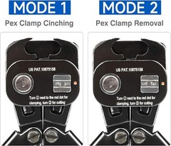 3/8, 1/2, 3/4, 1-in PEX Clamp Tool Kit Cinch & Removal Tools PEX Tubing Cutter