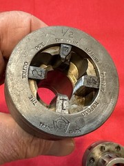 TOLEDO PIPE THREADER DIES (5 Pcs) 1/8 in &ndash; 1/4 in &ndash; 3/8 in &ndash; 1/2 in &ndash; 3/4 in USA