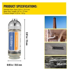 VEVOR Sonde Transmitter Sonde Locator 512hz Pipe Locator 25&prime; Depth Sewer Locator