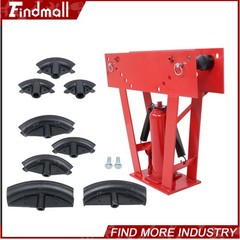 Findmall 16 T Pipe Bender Manual Hydraulic Piping Bending Exhaust Tube W/ 8 Dies