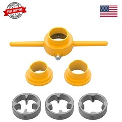 6Pcs PVC Thread Maker Tool Pipe Threader Plumbing Tool Kit Plastic Pipe Round&hellip;