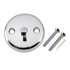 Tub Drain Linkage Assembly with Trip Lever and Strainer Done Rought Brass
