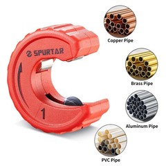 Spurtar 4pcs Pipe Cutter Tool Set 3pcs Copper Tubing 1/2&Prime; 3/4&Prime; 1&Prime;