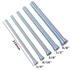 5pcs 21cm Spring Bending Tube Pipe Bender 1/4&Prime; 5/16&Prime; 3/8&Prime; 1/2&Prime; 5/8&Prime; Silver Set