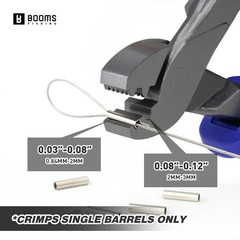 Crimping Pliers Tool: 6.5in Crimper for Single Barrel &ndash; 300pcs Sleeves and Lanya