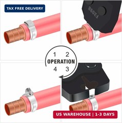 iCrimp ICP-PC01 PEX Cinch Clamp Removal Tool &ndash; Removes 3/8-in, 1/2-in, 3/4-in, 1