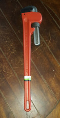 Pittsburgh 24&Prime; Steel Pipe Wrench -Straight Jaw 3&Prime; Capacity- Item #61361