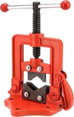 #1 Pipe Vice Bench Yoke Vise, Heavy Duty Cast Iron Pipe Vise for Fixing Pipes